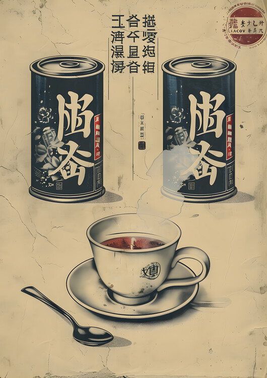 Juliste Vintage Chinese Retro Style Poster