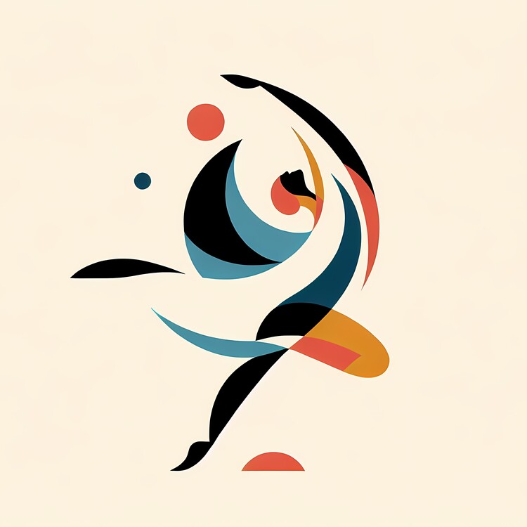 Canvas Print Minimalist Dancer