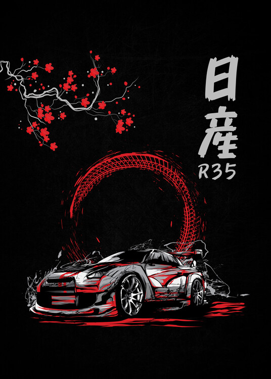 Плакат GTR R35 Nismo