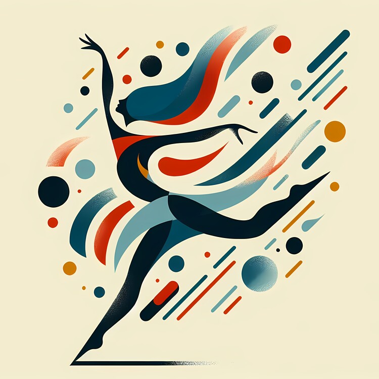 Poster Abstract Rain Dancer