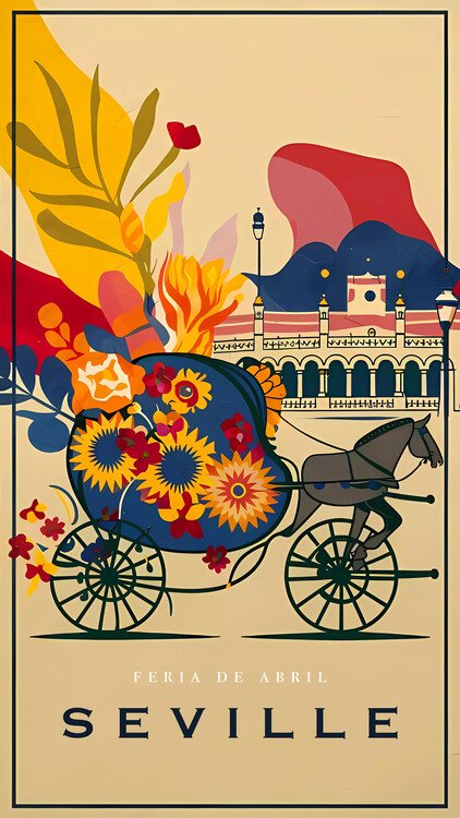 Poster SEVILLE in Spain : April Fair