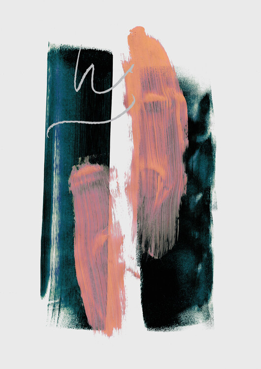 Levně Plakát, Obraz - Abstract Brush 6, Mareike Böhmer, 30 × 40 cm