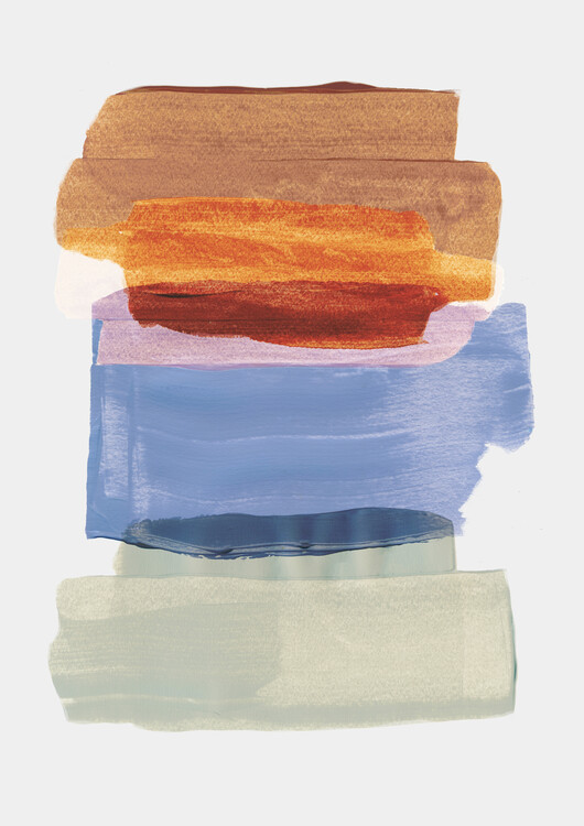 Levně Plakát, Obraz - Abstract Brush 4, Mareike Böhmer, 30 × 40 cm