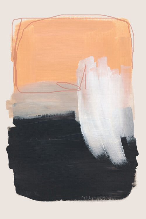 Levně Plakát, Obraz - Abstract Brush 9, Mareike Böhmer, 26.7 × 40 cm