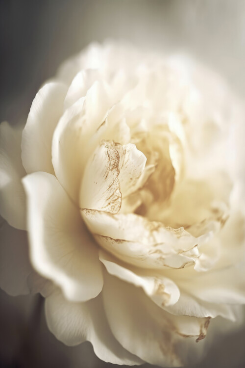 Poster Peony in soft light