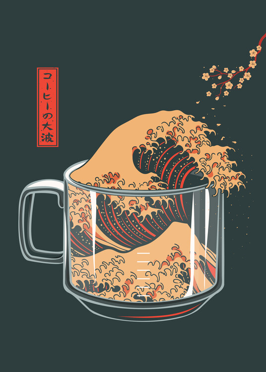 Poster Great Wave of Coffee
