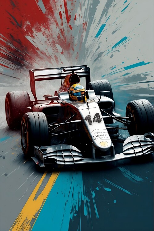 Poster Monaco Grand Prix Abstract: Racing Art Prints