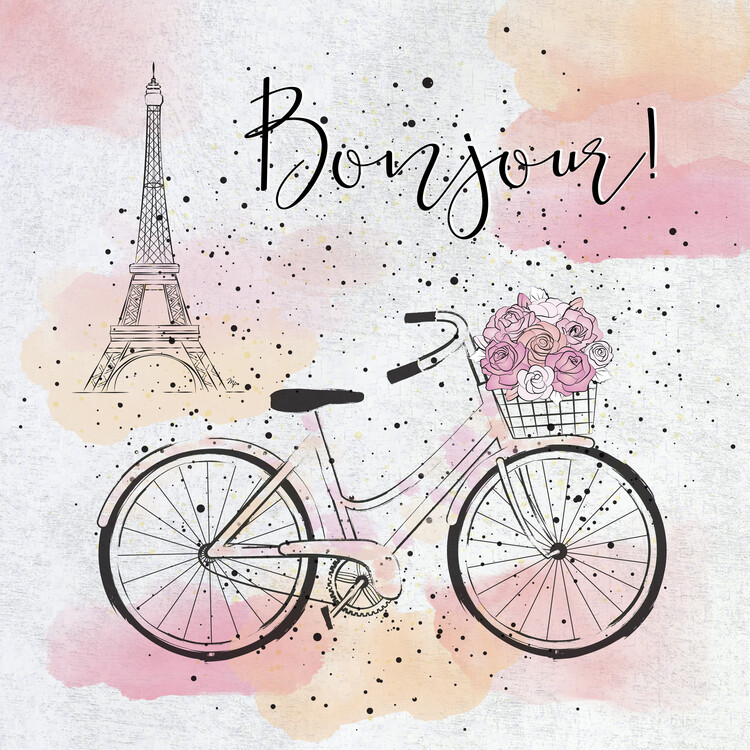 Плакат Bonjour Paris