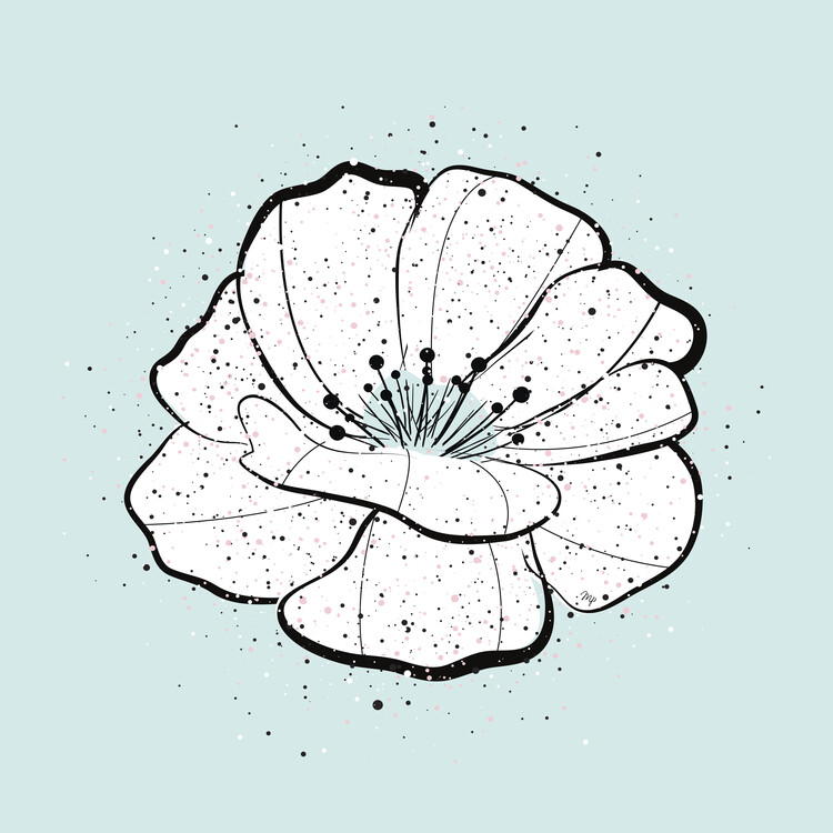 Плакат Blue Bloom Set