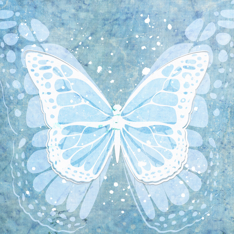 Poster Blue Butterfly Set