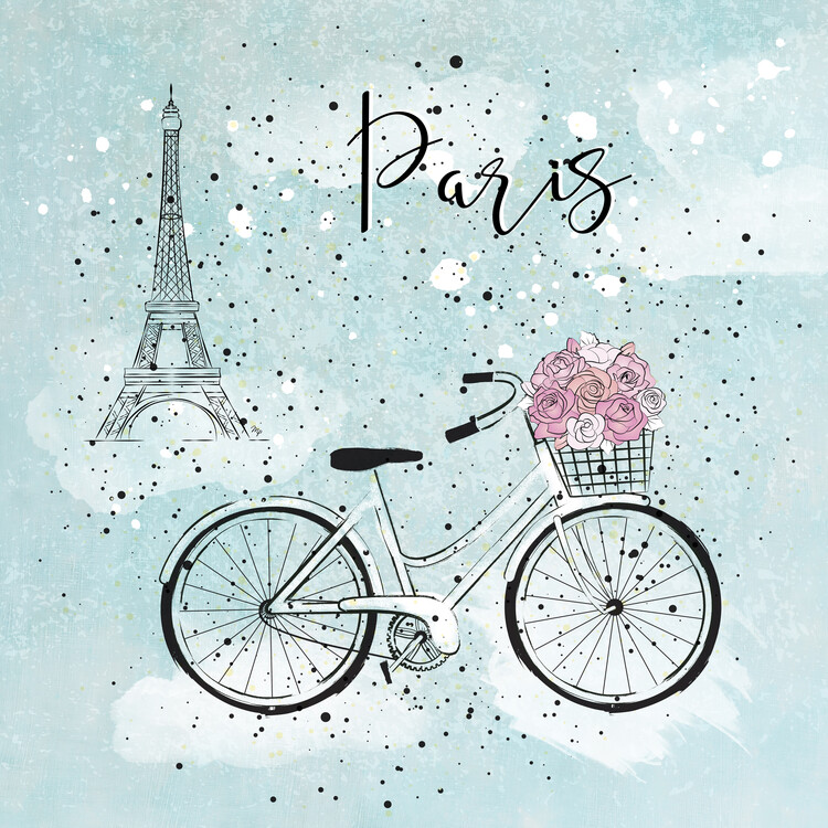 Плакат Paris Bike Love