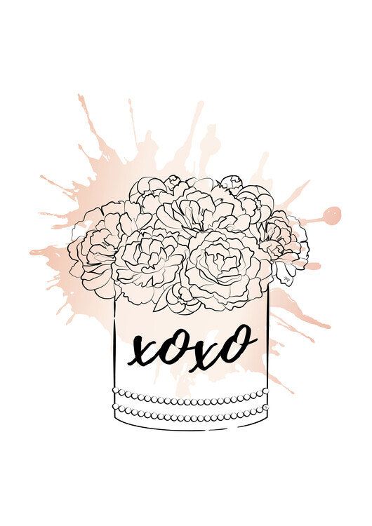 Плакат XOXO Flower Box