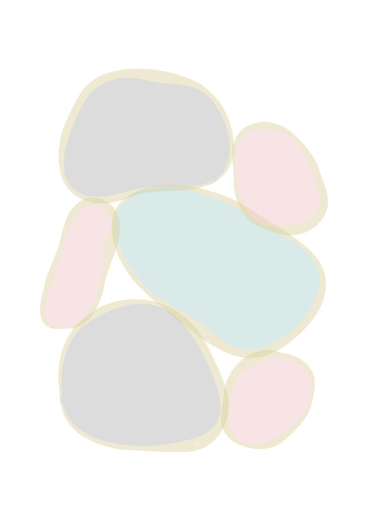 Poster Pastel Stones
