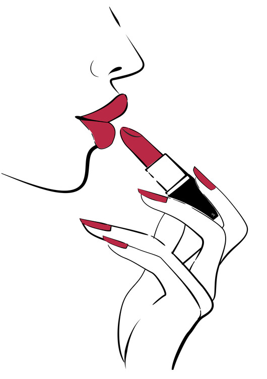 Плакат Red Lips