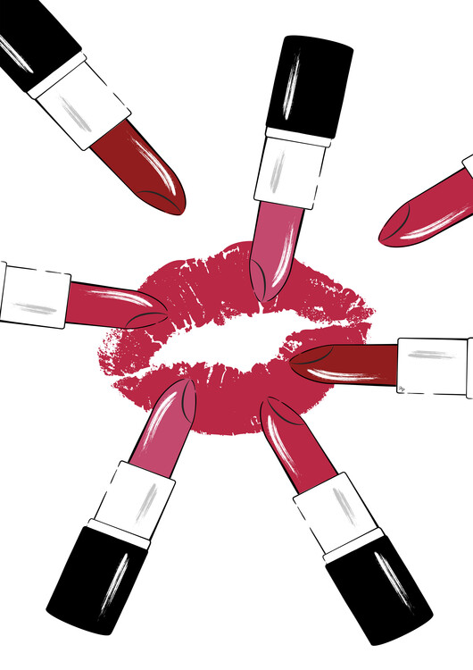 Плакат Red Lipsticks