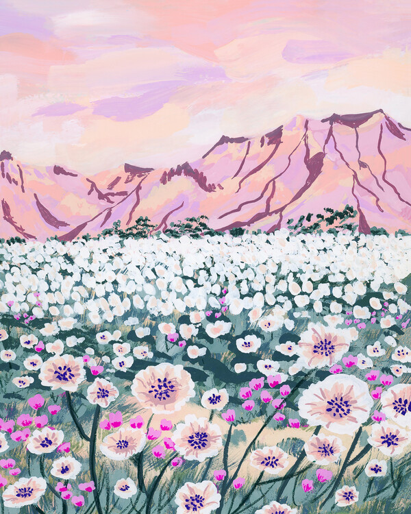 Levně Plakát, Obraz - Pink Desert, Sarah Gesek, 30 × 40 cm