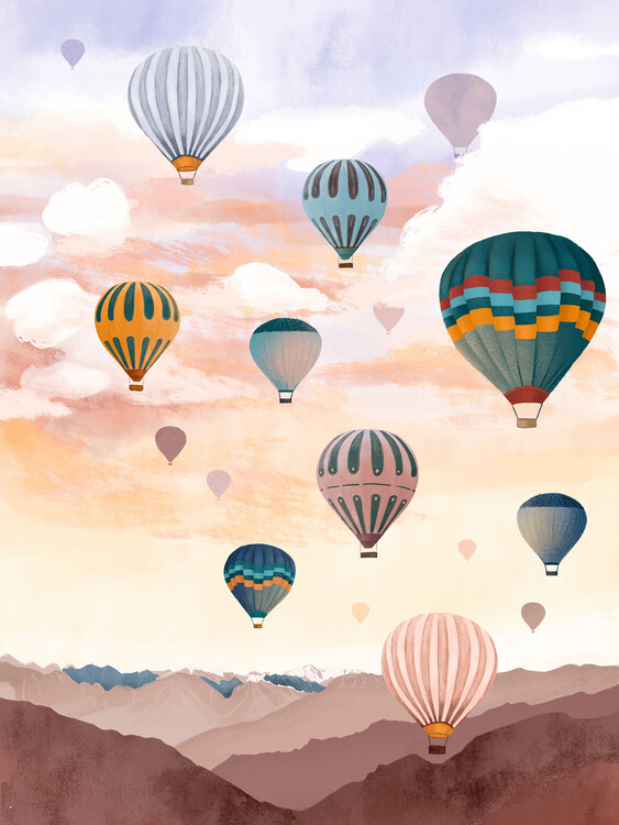 Poster Airballoon Sky