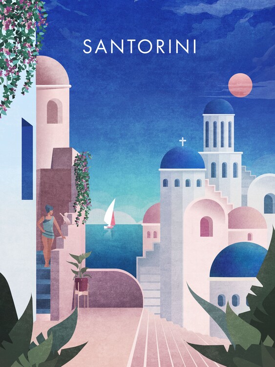 Juliste Santorini