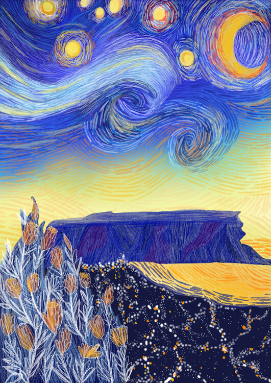 Poster A starry cape town