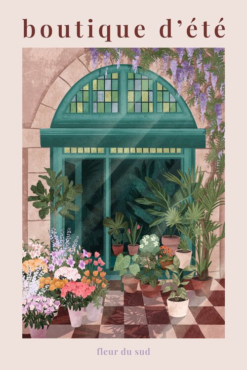 Poster French Flowershop