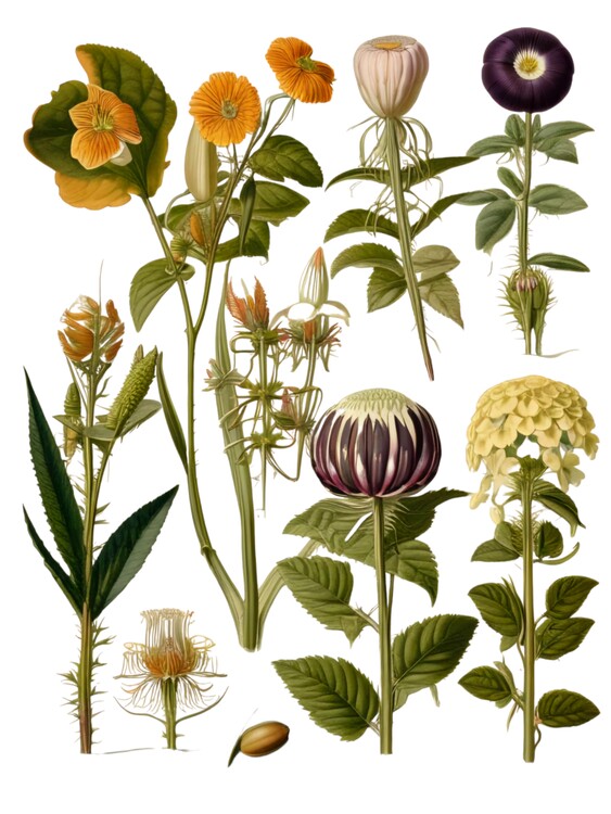 Poster Illustrative botanical studies