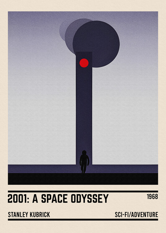 Poster 2001 A Space Odyssey Minimalist