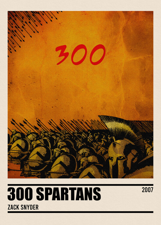 Poster 300 Spartans Minimalist Poster