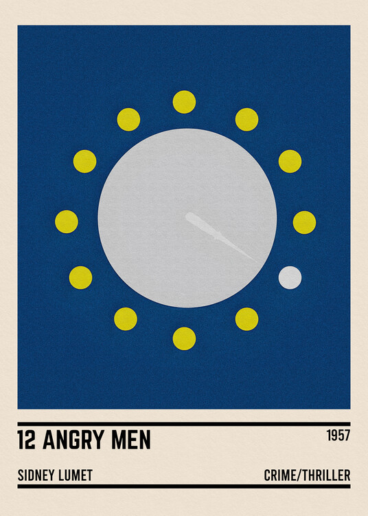Poster 12 Angry Men Minimalist