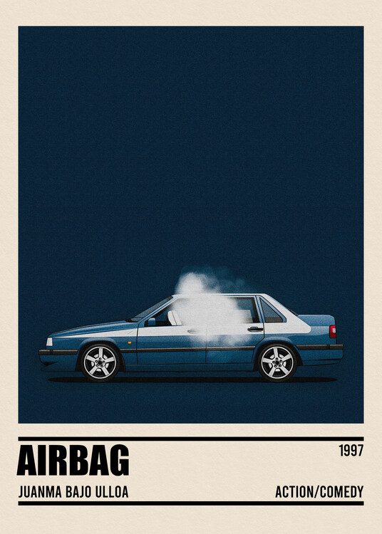 Poster Airbag movie car Minimalist