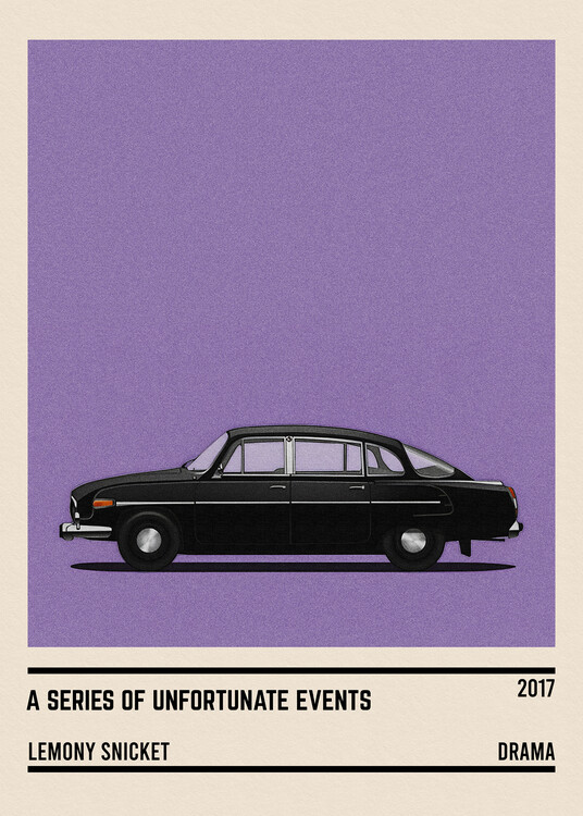 Poster A Series of Unfortunate Events car Minimalist