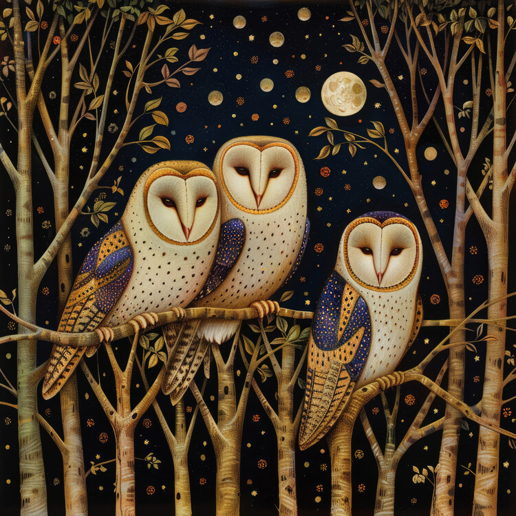 Poster The Three Wise Owls