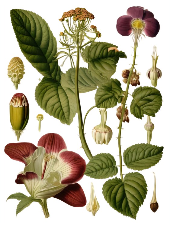 Poster Illustrative botanical studies
