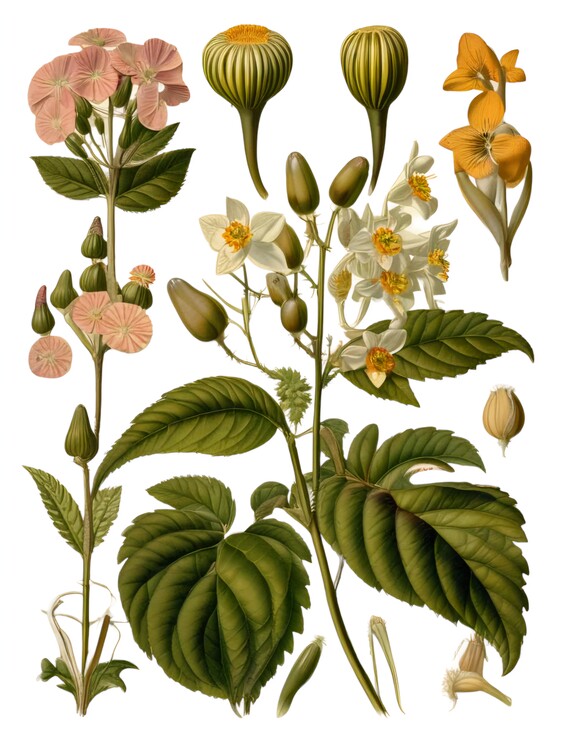 Poster Illustrative botanical studies