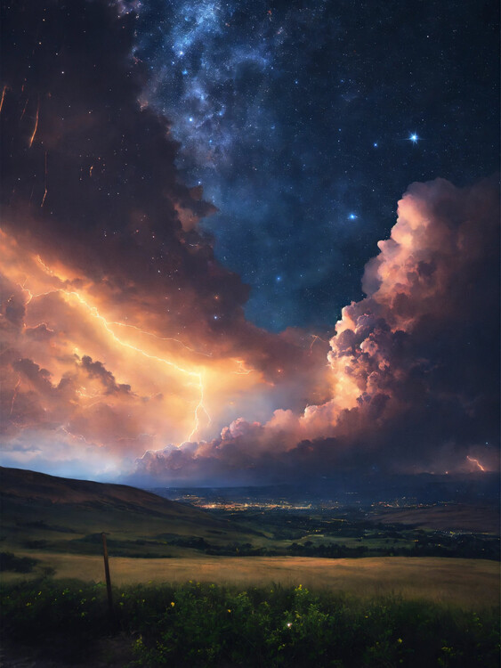 Poster Thunderstorm Fantasy