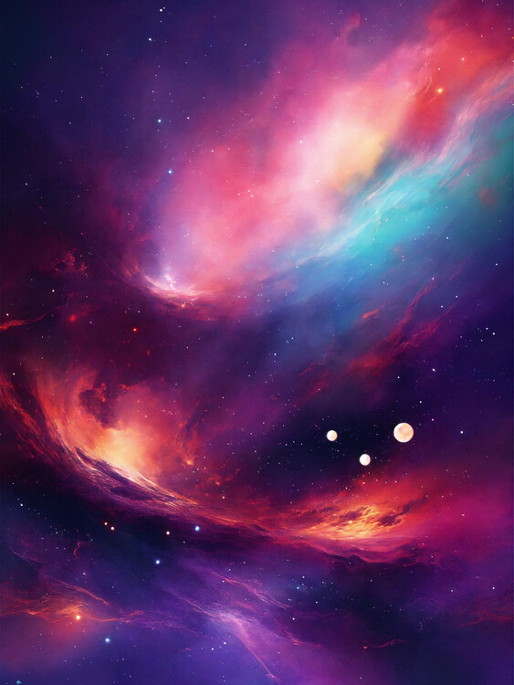 Poster Abstract twilight In Space