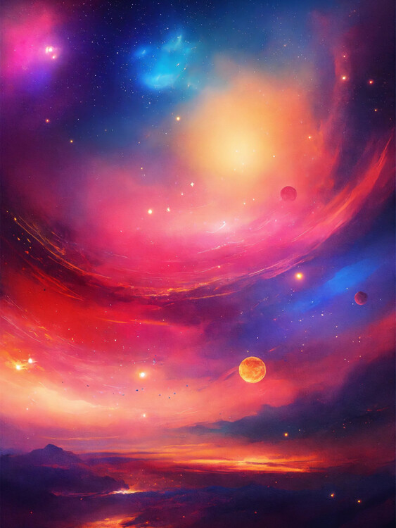 Poster Abstract twilight Space
