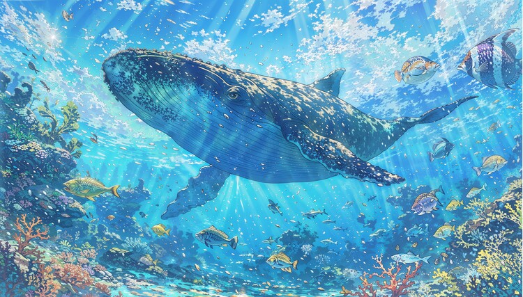 Плакат WHALE