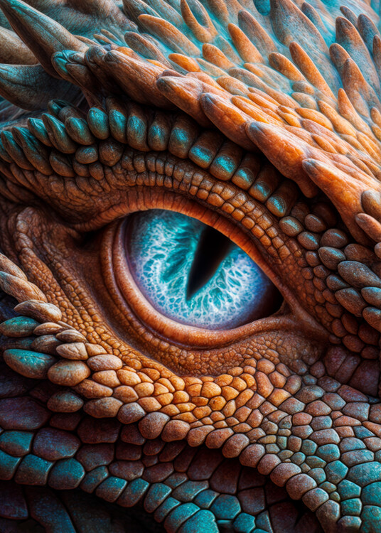 Poster Fantasy Dragon Eye