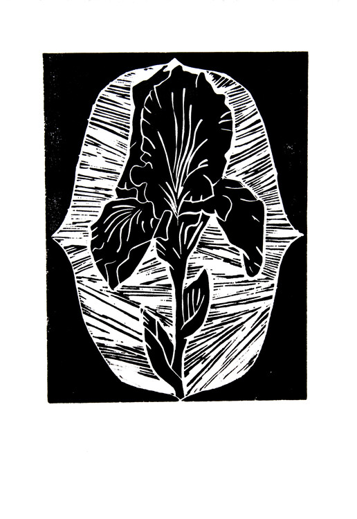 Poster Black flowers 2