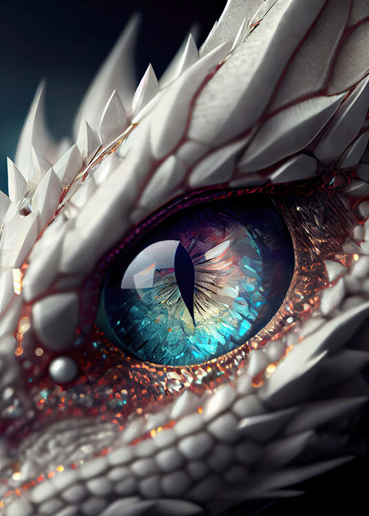 Poster Magic dragon eye epic fantasy