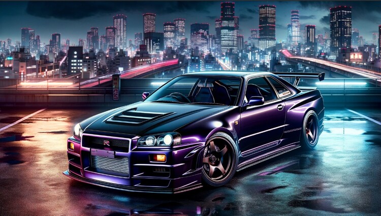 Poster Car at night II