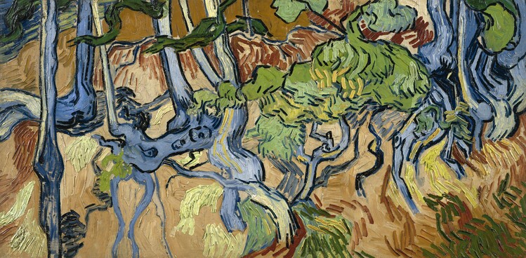 Poster Tree roots, 1890