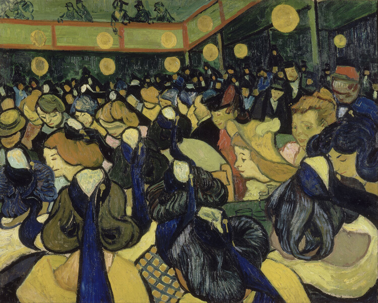 Canvas Print The Dance Hall at Arles, 1888