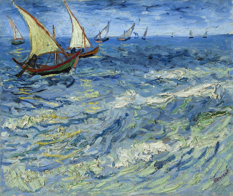 Poster Seascape at Saintes-Maries  1888