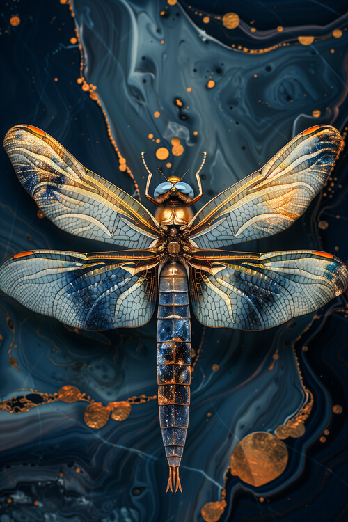 Póster Saphire Dragonfly