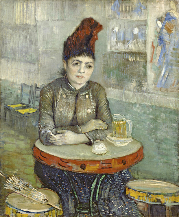 Poster Agostina Segatori Sitting in the Café du Tambourin (1887)