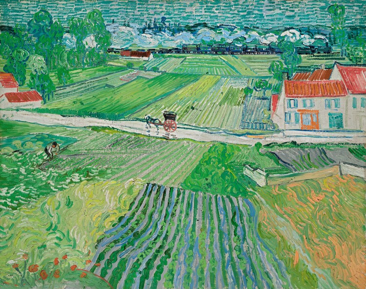 Poster Landscape at Auvers after the Rain, 1890
