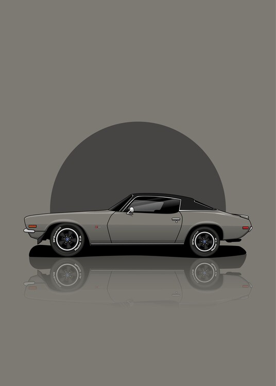 Poster Car on Grey II