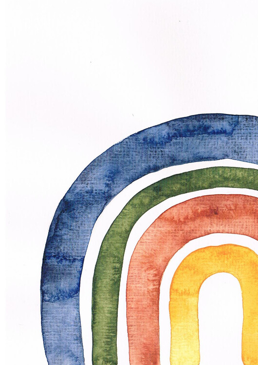 Juliste Watercolor Rainbow