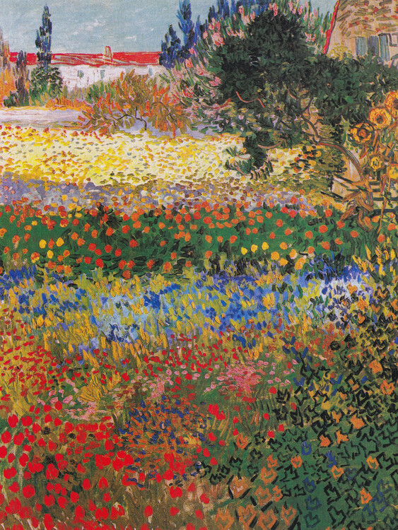Canvas Print Garden in Bloom, Arles, July 1888